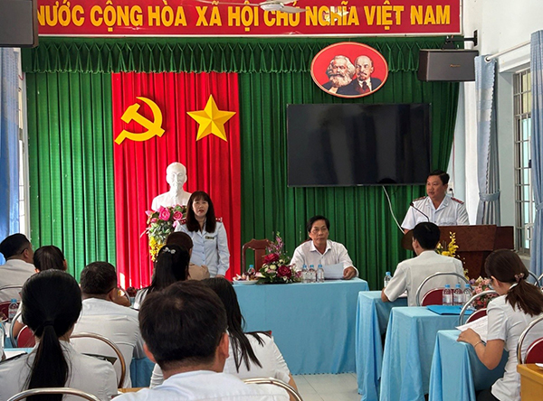 Triển khai Đoàn Thanh tra trách nhiệm việc thực hiện các quy định của pháp luật về phòng, chống tham nhũng; việc quản lý thu - chi tài chính ngân sách Nhà nước và nguồn khác tại Trường Tiểu học Trần Văn Ẩn